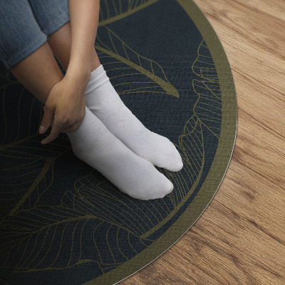 Pvc carpet Linear leaves fashion pattern