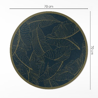 Pvc carpet Linear leaves fashion pattern