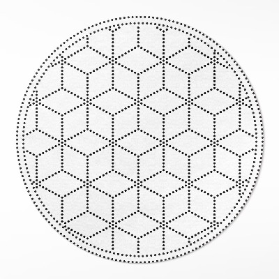 Pvc carpet Cube cubes 3D modern dots