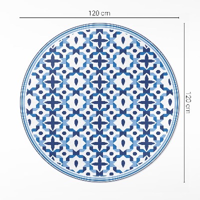 Pvc rug Spanish mosaic decorative pattern