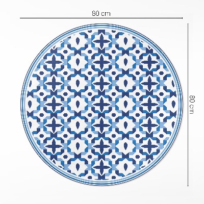 Pvc rug Spanish mosaic decorative pattern