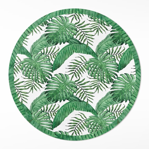 Vinyl floor rug Tropical plant leaves