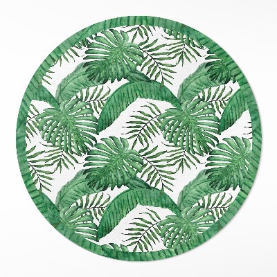 Vinyl floor rug Tropical plant leaves