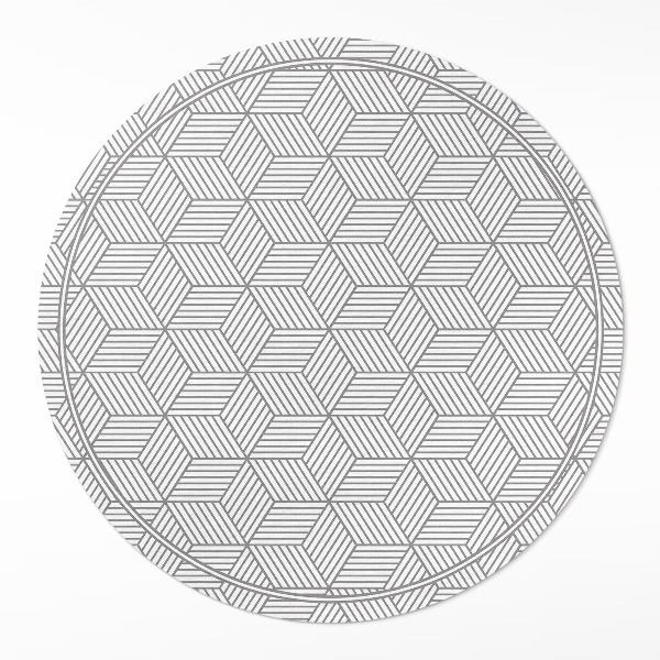 Vinyl floor rug Geometric mosaic tiny pattern