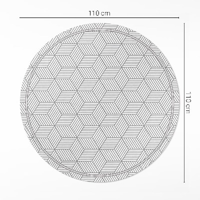 Vinyl floor rug Geometric mosaic tiny pattern