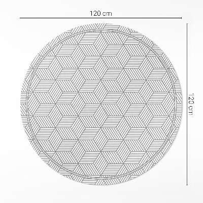 Vinyl floor rug Geometric mosaic tiny pattern