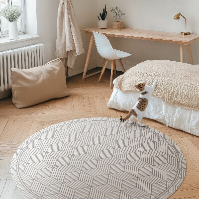 Vinyl floor rug Geometric mosaic tiny pattern
