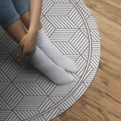 Vinyl floor rug Geometric mosaic tiny pattern