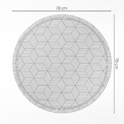 Vinyl floor rug Geometric mosaic tiny pattern