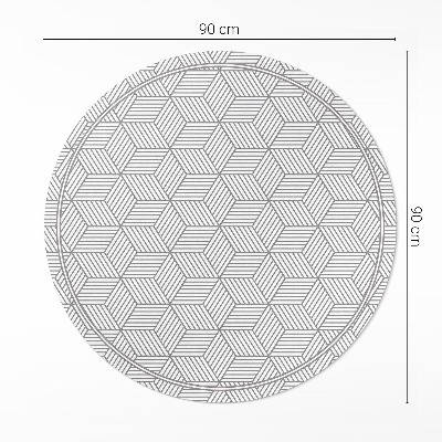 Vinyl floor rug Geometric mosaic tiny pattern