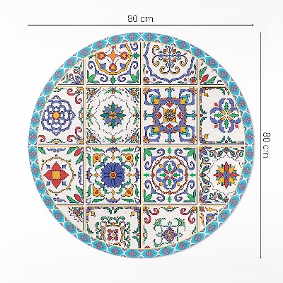Vinyl rug Decorated floor tiles