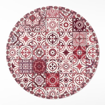 Vinyl floor rug Mosaic patterned tiles