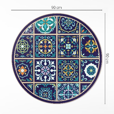 Pvc rug Dark Elegant Tiles
