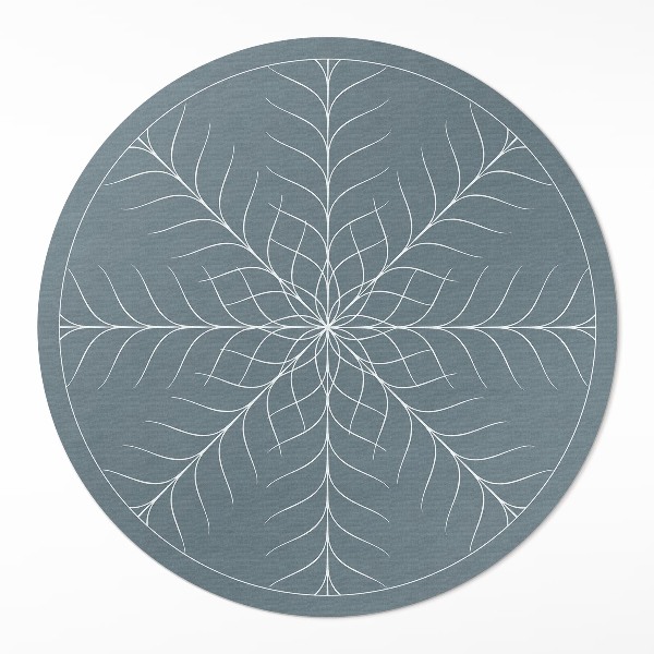 Pvc rug Linear minimalist herringbone pattern