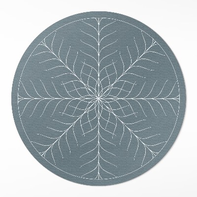 Pvc rug Linear minimalist herringbone pattern