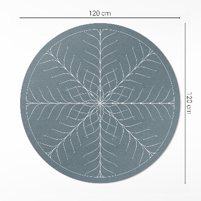 Pvc rug Linear minimalist herringbone pattern