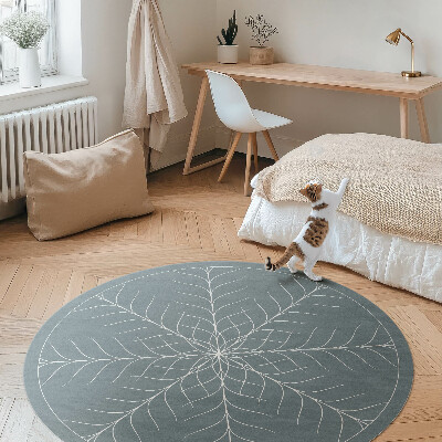 Pvc rug Linear minimalist herringbone pattern