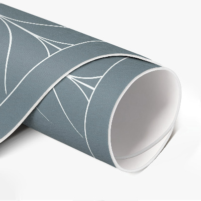 Pvc rug Linear minimalist herringbone pattern