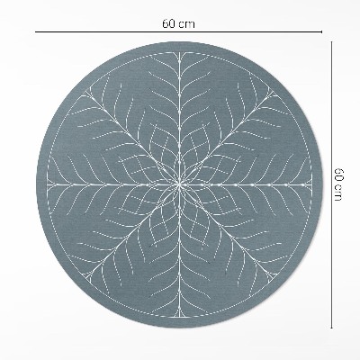Pvc rug Linear minimalist herringbone pattern