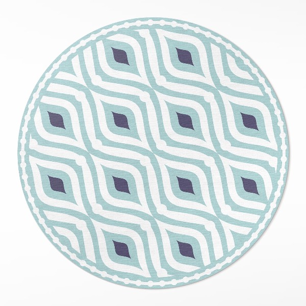 Vinyl floor rug Abstract wave stylish patterning