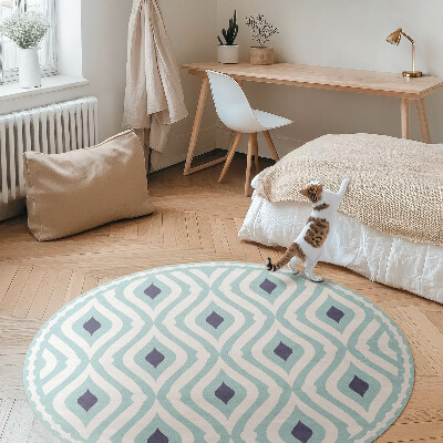 Vinyl floor rug Abstract wave stylish patterning
