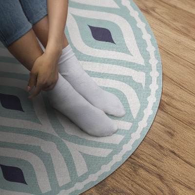 Vinyl floor rug Abstract wave stylish patterning