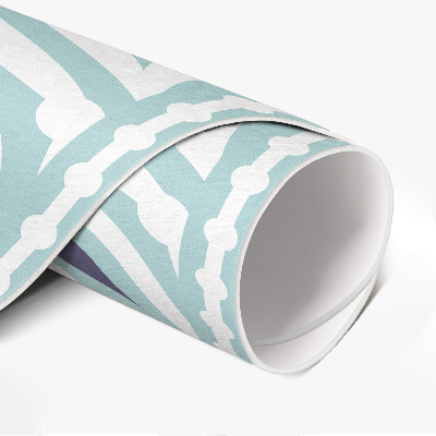 Vinyl floor rug Abstract wave stylish patterning