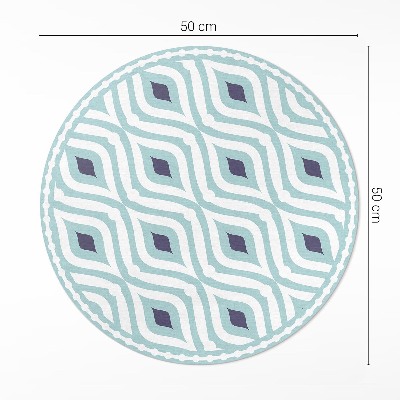 Vinyl floor rug Abstract wave stylish patterning