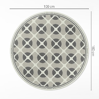 Pvc rug Minimalist mosaic geometric shapes