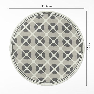 Pvc rug Minimalist mosaic geometric shapes