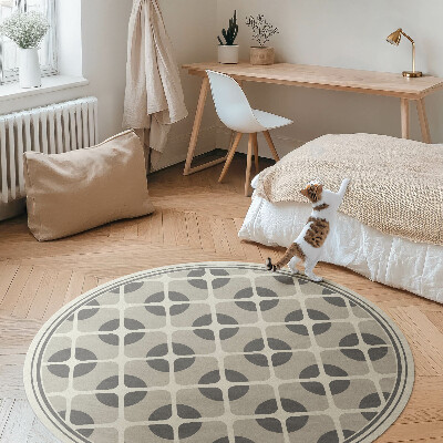 Pvc rug Minimalist mosaic geometric shapes