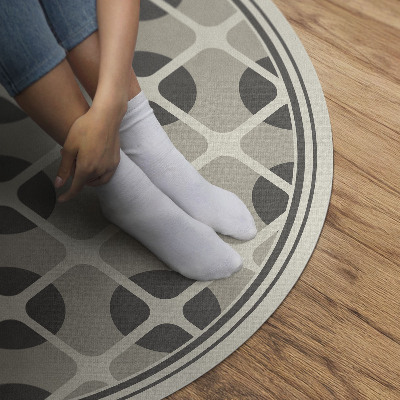 Pvc rug Minimalist mosaic geometric shapes