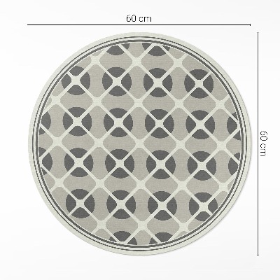 Pvc rug Minimalist mosaic geometric shapes