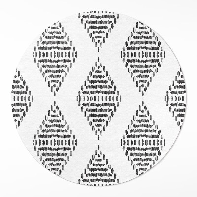 Vinyl floor rug Rhombuses made of lines