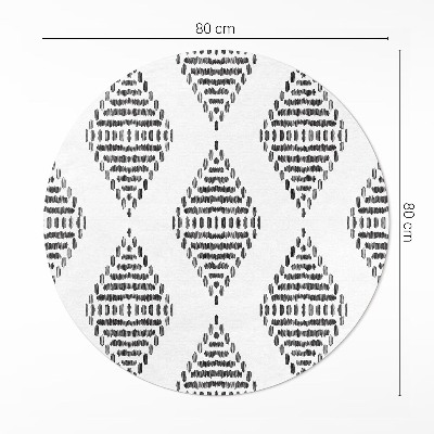 Vinyl floor rug Rhombuses made of lines