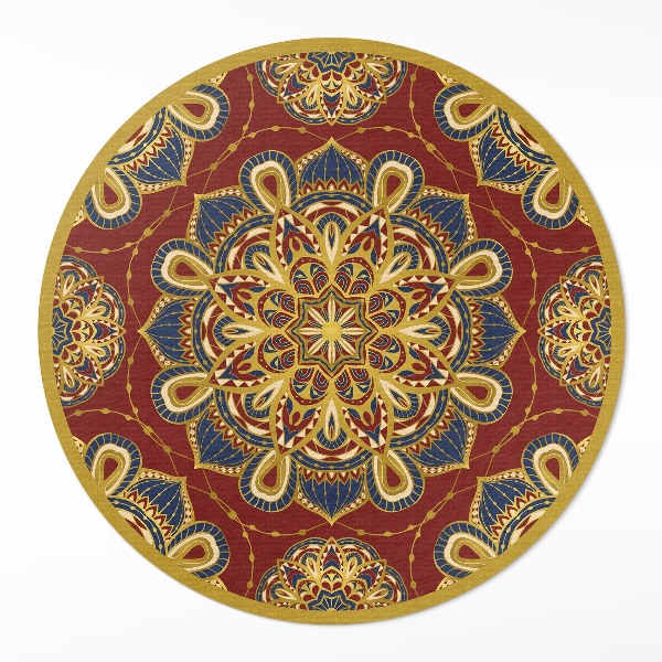Pvc rug Richly decorated mandala oriental pattern