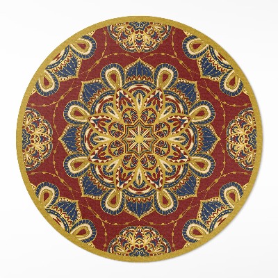 Pvc rug Richly decorated mandala oriental pattern