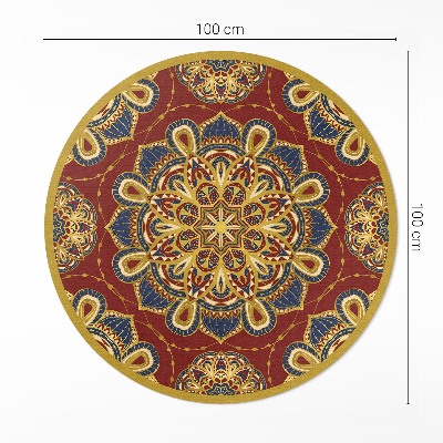 Pvc rug Richly decorated mandala oriental pattern