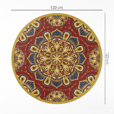 Pvc rug Richly decorated mandala oriental pattern