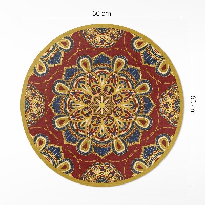 Pvc rug Richly decorated mandala oriental pattern