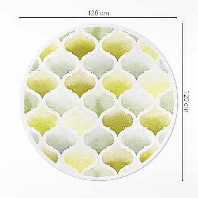 Pvc carpet Moroccan lemons watercolor mosaic