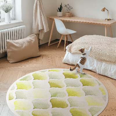Pvc carpet Moroccan lemons watercolor mosaic
