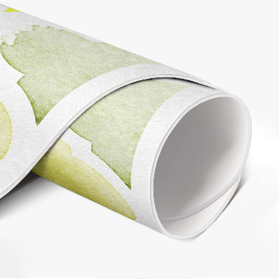 Pvc carpet Moroccan lemons watercolor mosaic