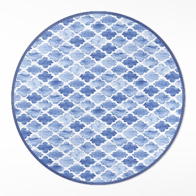 Vinyl floor rug Mediterranean mosaic watercolor tile