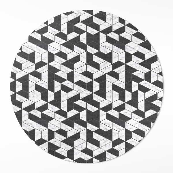 Pvc carpet Fashion stone mosaic with marble