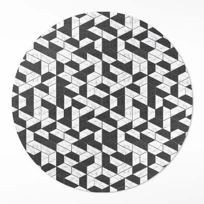 Pvc carpet Fashion stone mosaic with marble