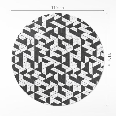 Pvc carpet Fashion stone mosaic with marble