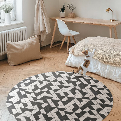 Pvc carpet Fashion stone mosaic with marble