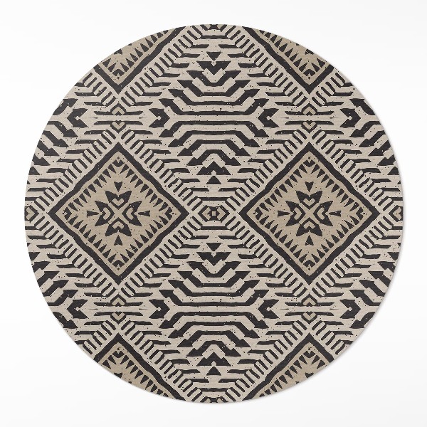 Vinyl rug Indian design boho ornaments