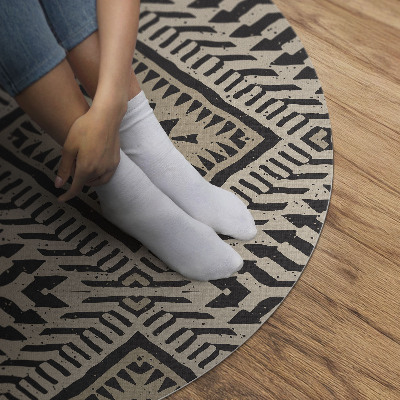 Vinyl rug Indian design boho ornaments